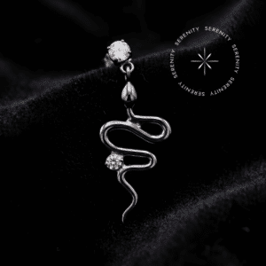 Piercing Topo Pingente Cobra em Titânio