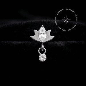 Piercing Topo Flor de Lótus em Titânio