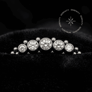 Piercing Topo Cluster em Titânio