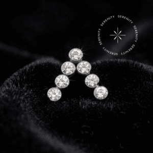 Piercing Topo V em Titânio