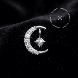 Piercing Topo Lua em Titânio