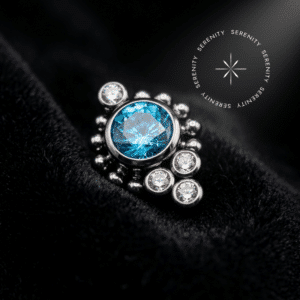 Piercing Topo Cluster em Titânio