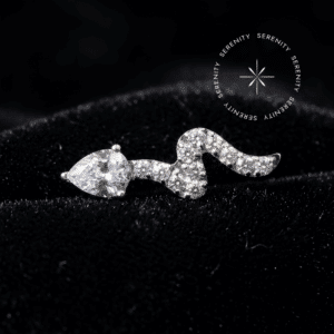 Piercing Topo Cobra em Titânio