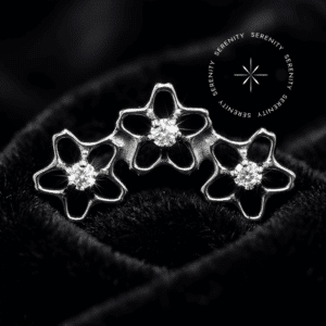 Piercing Topo Flores para Orelha em Titânio