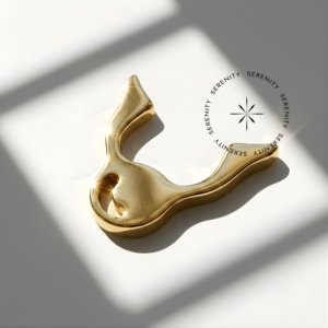 Piercing Topo Pomo De Ouro Titânio e Ouro 18k