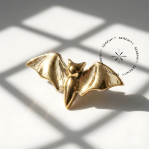 Piercing Topo Morcego Titânio e Ouro 18k