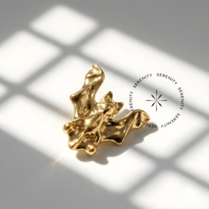 Piercing Topo Gárgola Titânio e Ouro 18k