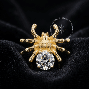 Piercing Topo Aranha Ouro
