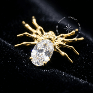 Topo Big Aranha em Titânio Revestido de Ouro 18k com Zircônia Cristal para Atualização de Setup de Flat e Conch.