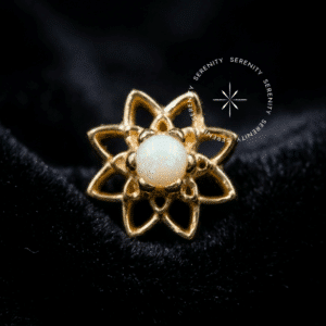 Piercing Flor Lótus Ouro