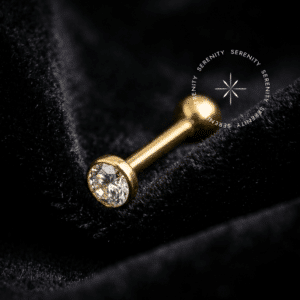 Piercing Microbell Fino Ouro