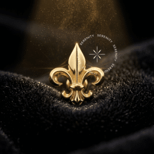 Piercing Flor de Lis Ouro