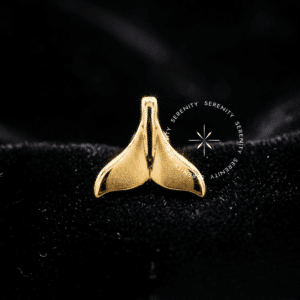 Piercing Cauda de Baleia Ouro