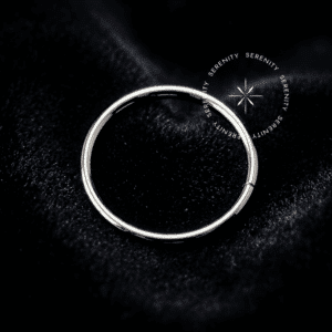 Piercing Argola Aba Nasal Ouro Branco 18k