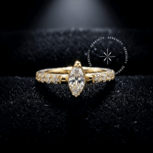 Argola navete titânio revestido de ouro 18k para perfurações de luxo no septo e daith.