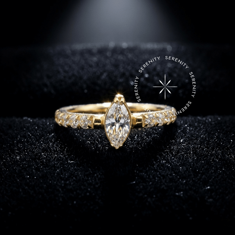 Argola navete titânio revestido de ouro 18k para perfurações de luxo no septo e daith.
