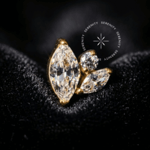 Topo Piercing Pétalas Zircônia