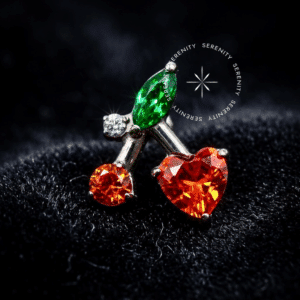Piercing Cereja Titânio