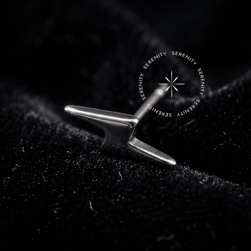 Topo Mini Raio Titânio Grau Implante polido com sistema push pin.
