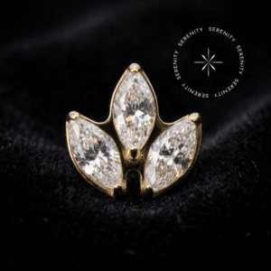 piercing cartilagem ouro 18k