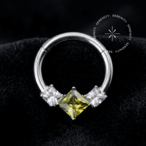 Argola Clicker Frontal Cravejada
