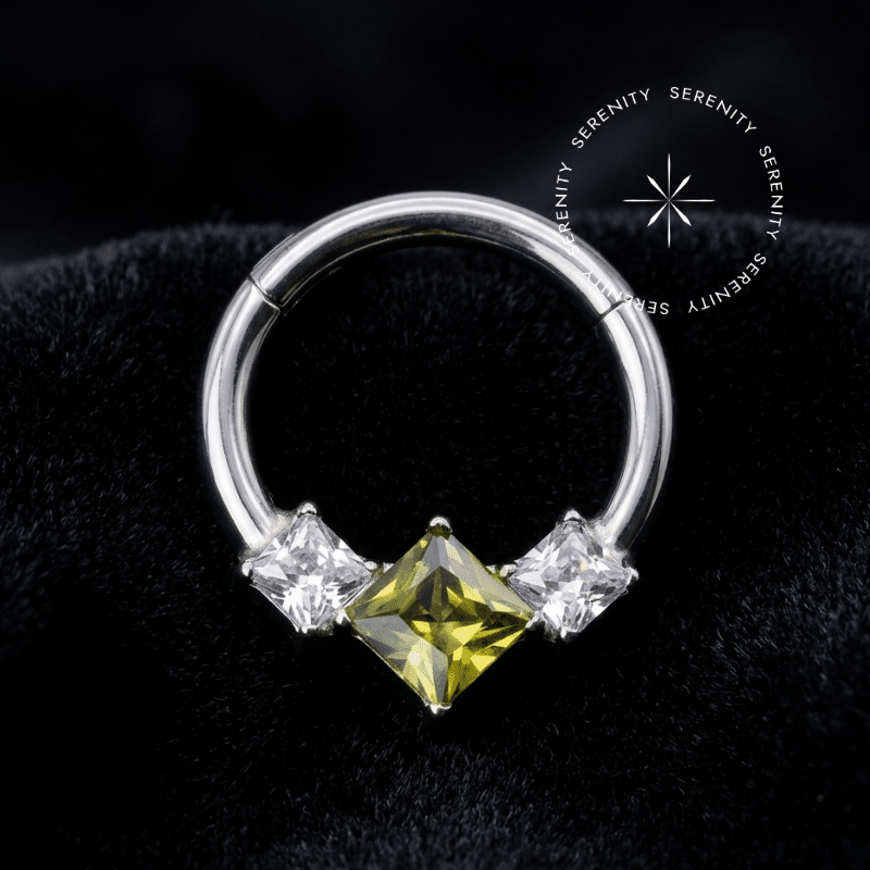 Argola Clicker Frontal Cravejada