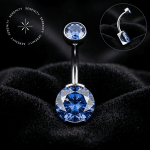 Piercing Umbigo Cravejado em Titânio