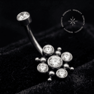 Piercing de Umbigo 5 Esferas em Titânio