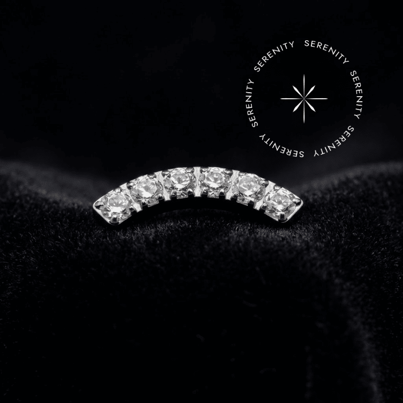 Piercing Topo Cluster em Titânio