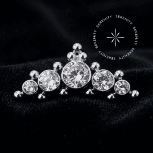 Piercing Topo Cluster em Titânio