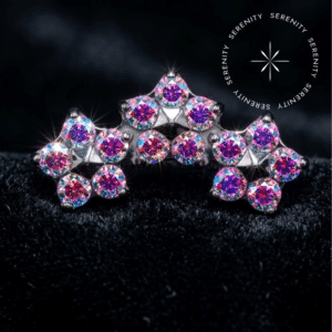 Piercing Topo Cluster para Orelha em Titânio